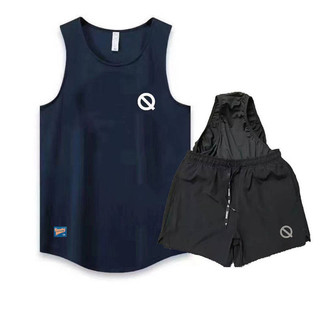 Qinkung Light Sports Running Vest Men's and Women's Competition Competition Track and Field Marathon Quick-Drying Two-Piece Suit kIQ2