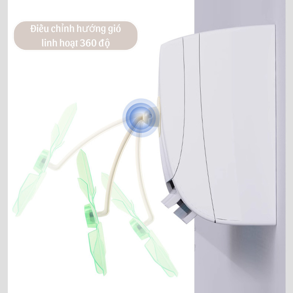 Quạt tản gió điều hòa,quạt chuyển hướng gió điều hòa máy lạnh 3 cánh, điều chỉnh 360 độ bảo vệ sức khỏe gia đình - FE123