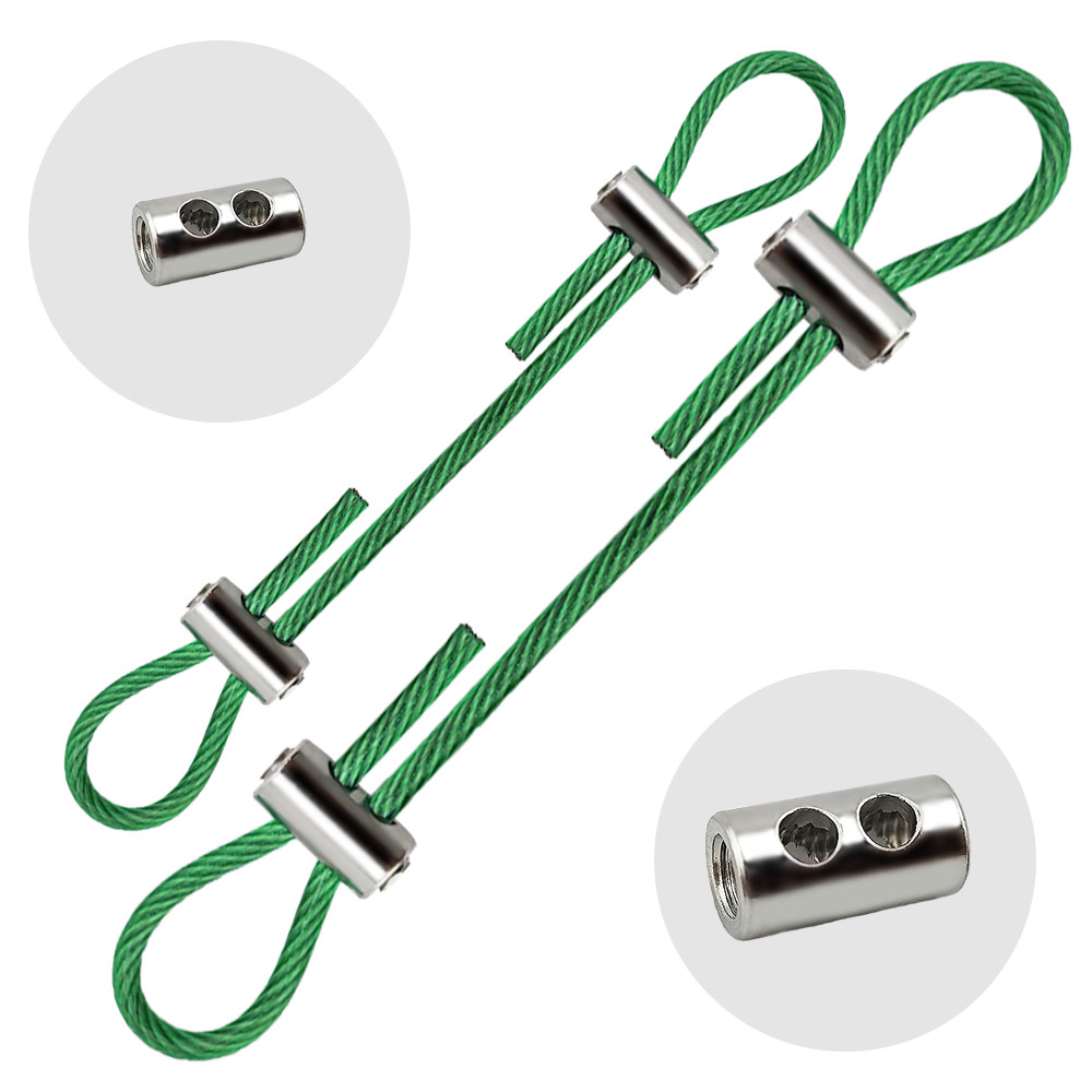 Bộ dây thép không gỉ 2mm 3mm có thể điều chỉnh Dây buộc cáp Dây nhiều màu tùy chọn để treo biển hiệu hình, v.v.