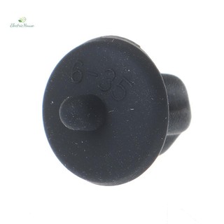 [Nhà Điện] 10 Chiếc Cao Su Đen 6.35 Mm Jack Âm Thanh PC DVD Micro Ổ Cắm Vỏ Bụi mới