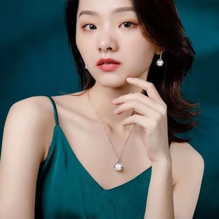Hoa Tai Ngọc Trai Nước Ngọt Bạc S925 Nữ Hoa Tai Kim Cương Mosan Nữ Quà Tặng