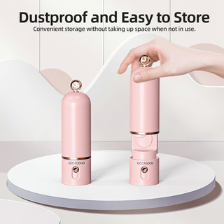 Quạt cầm tay mini dễ thương 3 tốc độ 2500mah GOOJODOQ có pin dự phòng Type-C