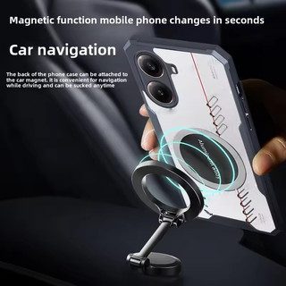 Ốp lưng trong suốt tản nhiệt cho Xiaomi POCO POCO X7 X6 X5 X4 X3 Pro X6 Neo X4 X3 GT X2 NFC 4G Magsafe Vỏ xe từ tính