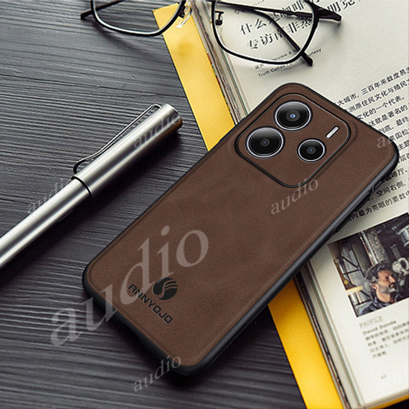 Redmi Note 14 4G 5G Ốp Điện Thoại Da Trơn Mờ Cho Redmi Note14 Pro Pro + Note14Pro + 5G 4G 2025 Kim Loại Giá Đỡ Từ Tính Cho Redmi Note 14Pro 14Pro + 5G 4G Vỏ