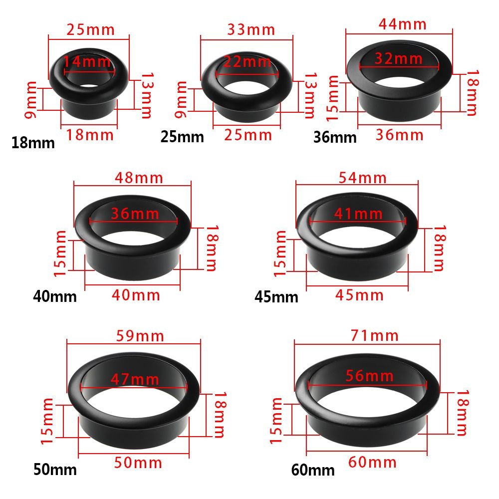 Máy Tính Để Bàn Cáp Grommets Dây Lỗ Bao Tủ Lỗ Thông Hơi Trang Trí Vòng Cáp Ổ Cắm Cổng Nội Thất Phần Cứng Bàn Tổ Chức