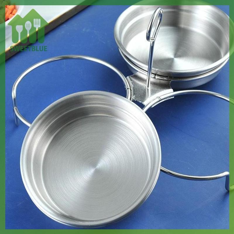 SWEET Thép không gỉ Trứng Săn Trộm Chảo Khuôn Trứng Hấp Trứng Hấp Khuôn Hoousehold Dụng Cụ Nấu Ăn Nhà Bếp Tiện Ích n