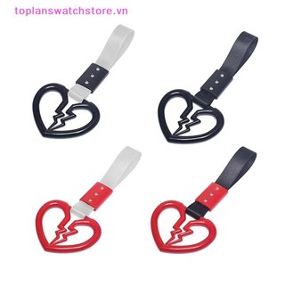 Toplanswatchstore Hình trái tim tan vỡ dễ thương Dây đeo cảnh báo chống tĩnh điện trên ô tô Vòng trang trí Xe buýt Tàu điện ngầm Tay cầm ô tô Vòng cảnh báo cản sau VN
