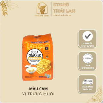 [BỊCH 400G] Bánh Ăn Kiêng SODA Cracker. Thái Lan [CAM: VỊ TRỨNG MUỐI ] Dành ChoTiểu Đường ,ăn Kiêng
