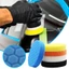 ITRUMPET 5 cái / bộ Miếng bọt biển đánh bóng tự động, Bộ miếng đánh bóng ô tô tròn 3 / 4 / 5 / 6 / 7 Inch, Miếng đánh bóng tự dính có thể tái sử dụng cho máy đánh bóng ô tô Máy sấy khô