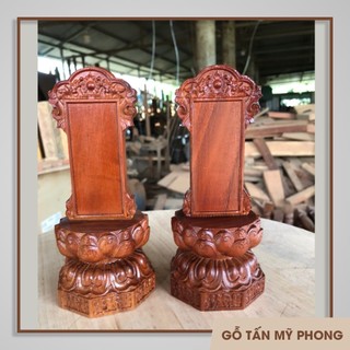 Chạm khắc theo yêu cầu Bài vị thờ - Linh vị thờ Hương Linh gỗ tự nhiên - Hương vị gỗ