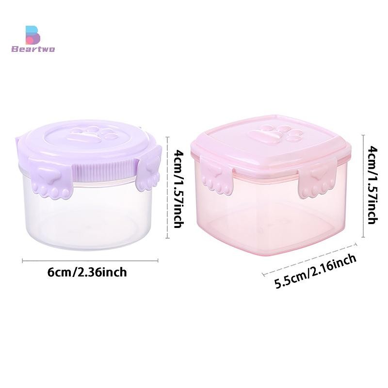 < Beartwo > 1 Cái Hộp Đựng Nước Tương Bằng Nhựa Salad Hộp Đựng Gia Vị Cho Thịt Nướng Ngoài Trời Hộp Cơm Trưa Bento Phụ Kiện Đẹp