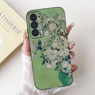 Dành Cho Motorola Edge (2021) Ốp Lưng XT2141-1 Vỏ Silicon Thời Trang Nơ Hoa Mềm TPU Mờ Vỏ Cho Moto Edge 2021 Ốp Lưng
