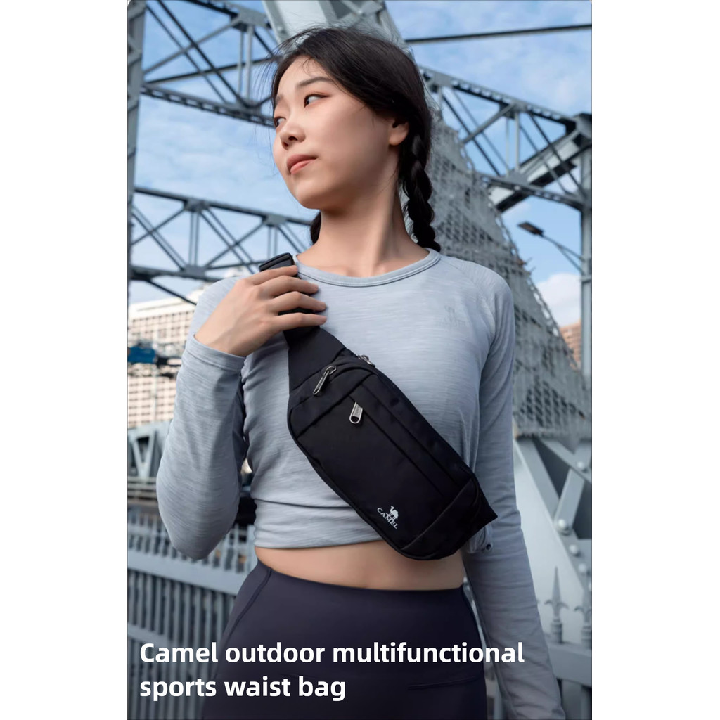 Ảnh Camel CROWN Chạy Túi Thắt Lưng Lưu Trữ Đa Năng Túi Thể Thao Dây Kéo Túi Chống Thấm Nước 3
