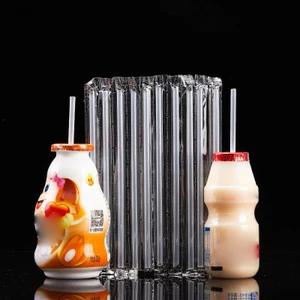 Luckyew 500 Chiếc DIY Ống Hút Nhựa Dùng Một Lần Ngắn Trong Suốt Mũi Nhọn Mỏng Uống Ống Hút Hàng Hóa Phụ Kiện Nhà Bếp TQ