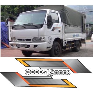 Tem dán sườn xe tải KIA 3000s, tem dán sườn xe KIA, tem xe tải dán cửa KIA, tem xe ô tô tải-W422