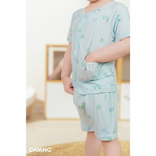 Chaang SS2025 Bộ cộc cúc giữa Bloom cho bé T6.0
