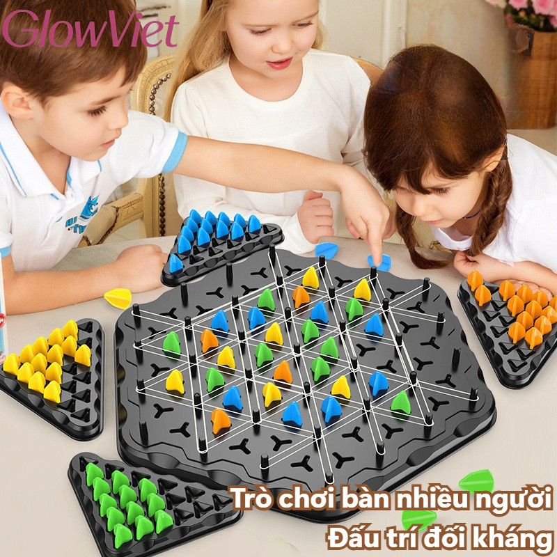 Bộ Cờ Xếp Hình Tam Giác, Cờ Xích Logic Cho Trẻ,  Đồ Chơi Giáo Dục, Chất Liệu An Toàn