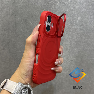 Ốp lật ống kính ẩn Vỏ silicon từ tính cho iPhone 16 Pro Max 15 14 13 Pro Max 14 Plus 15 Plus 16 Plus có chức năng đứng