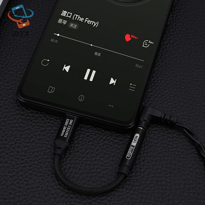 [DTA] Bộ khuếch đại tai nghe HiFi DAC Type C sang 3,5mm CX31993 Chip USB C Bộ giải mã âm thanh Bộ chuyển đổi AMP Bộ khuếch đại DAC cho 16 / Android VN