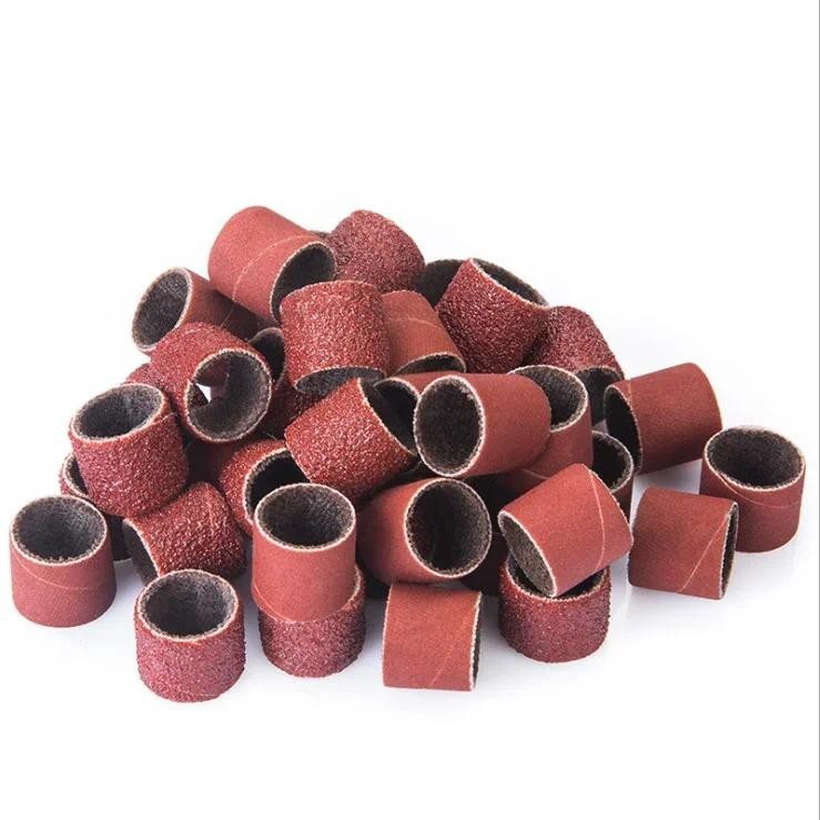 50 / 100 Chiếc 80 120 150 180 240 320 400 600 Grit Chà Nhám Ban Nhạc Cho Dremel Tay Cho Điện Mini Góc Mài Chà Nhám Mandrels
