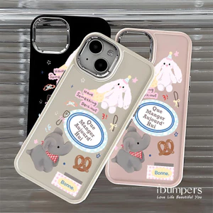 ibumpers Ốp Điện Thoại iPhone Họa Tiết Búp Bê Sang Trọng Hoạt Hình Hợp Thời Trang Cho IPhone 16 15 14 12 13 11 Pro Max IP 7 8 Plus X XS XR Ốp Lưng Silicon Mềm Sang Chảnh Mạ Điện Chống Sốc