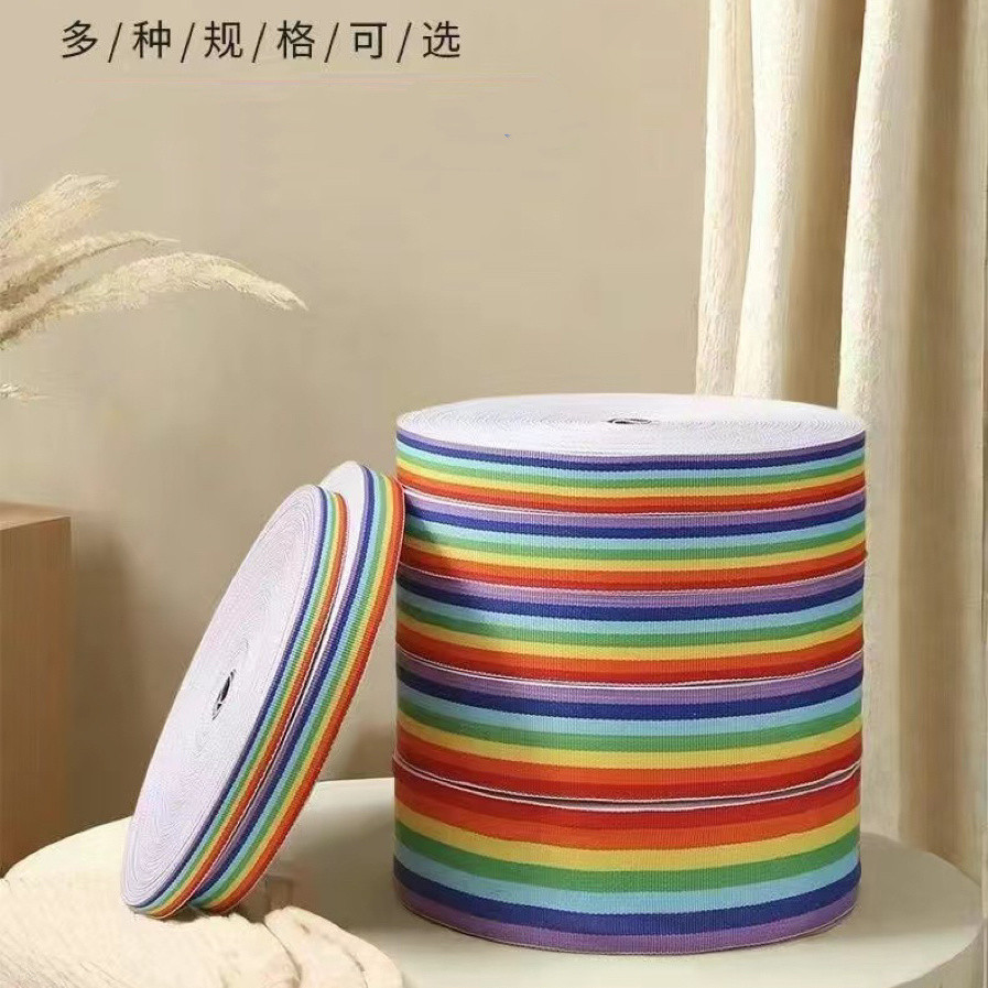 Ruy Băng Cầu Vồng Tự Chế Leo Núi Treo Tự Làm Bện Ruy Băng Mã Hóa Ruy Băng Dệt Trơn Nơ Ruy Băng Dệt Tay YVCC
