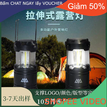 (Ship2tuan) Glamping Lều cắm trại cao cấp ngoài trời di động đèn cắm trại khẩn cấp di động đèn ngựa cắm trại đèn lều le