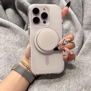 Ốp điện thoại giá đỡ từ tính thạch màu trơn tiên tiến Thích hợp cho iPhone16 15 14 13 Pro max Bảo vệ Camera chống sốc Vỏ cứng chống rơi
