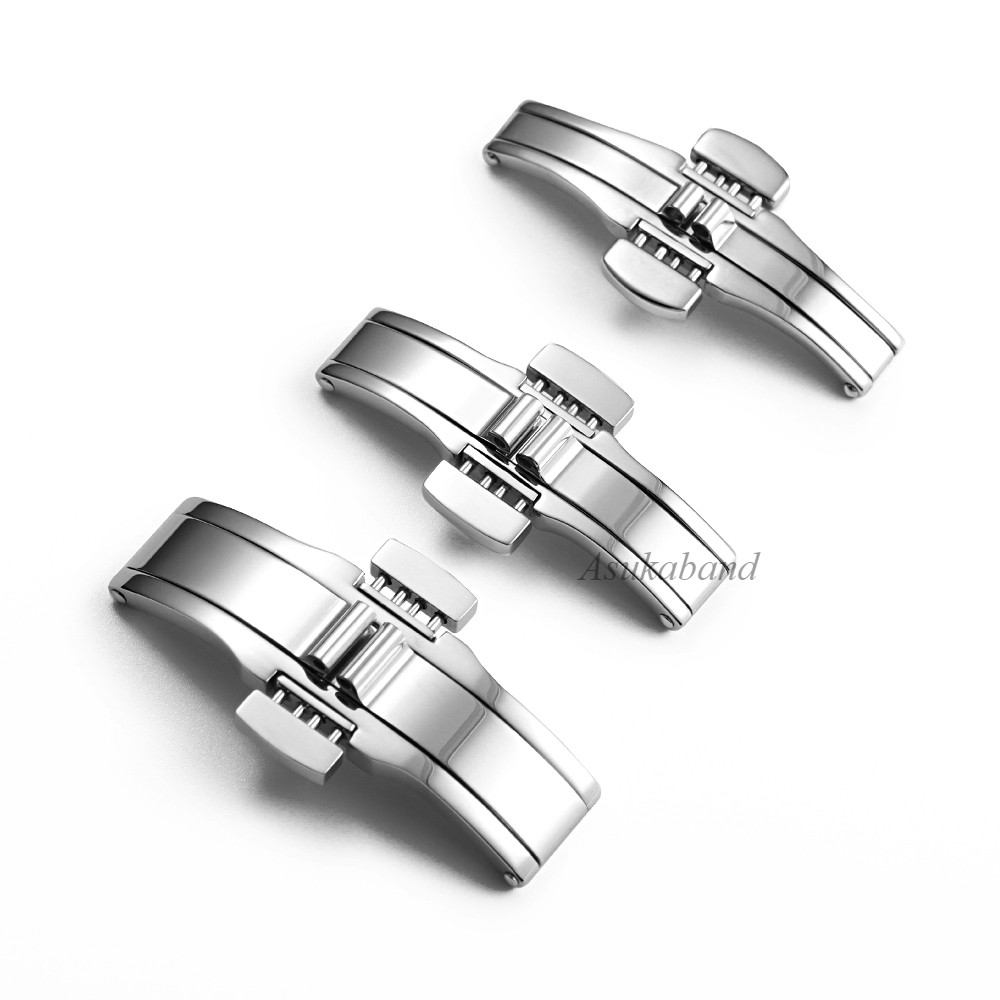 Bấm Đôi Bướm Khóa Cho Tissot T1853 Dây Đeo Đồng Hồ Phụ Kiện Thép Không Gỉ