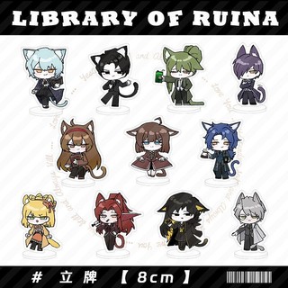 Công ty Limbus Anime Móc Khóa Thư Viện Ruina Nam Móc Chìa Khóa Dành Cho Nữ Trò Chơi Thời Trang Kawaii Hình Acrylic Móc Khóa Mặt Dây Chuyền Quà Tặng