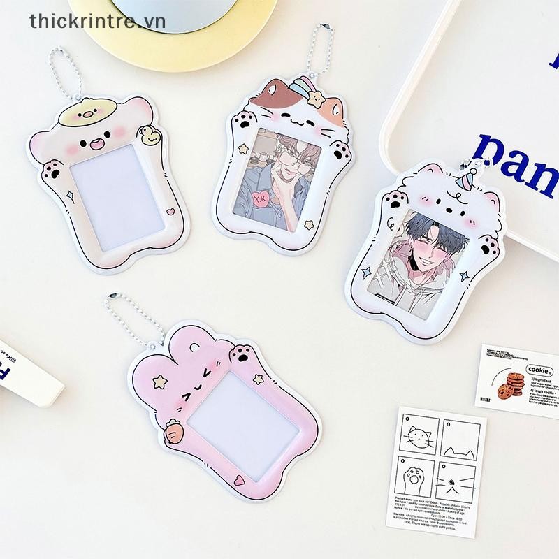 Thi Ins Phim Hoạt Hình Photocard Giá Đỡ Acrylic Kpop Hộp Đựng Thẻ Thần Tượng Khung Ảnh Album Ảnh Thẻ ID Thẻ Phim Tay Có Mặt Dây Chuyền Keychian VN