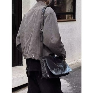 Áo khoác denim nam Gksss thời trang kiểu Mỹ cổ điển dáng rộng giản dị hợp thời trang áo khoác phong cách trung tính