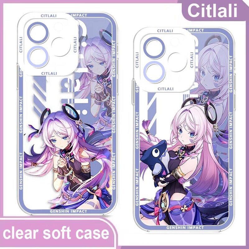 Ốp Điện Thoại Hoạt Hình Genshin Impact Citlali Cho IPhone 12 13 11 Pro 12 13 Mini XR X XS Max 8 7 6 6S Plus Vỏ Mềm Trong Suốt Xu Hướng TPU Thương Hiệu Trong Suốt Chống Sốc