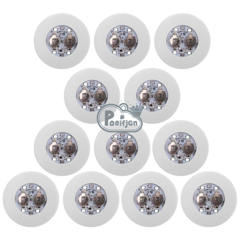 Đế lót ly LED, Đế lót ly phát sáng 12 gói, Đèn chai LED, Đĩa lót ly nhãn dán LED phát sáng cho cốc phát sáng đèn Flash