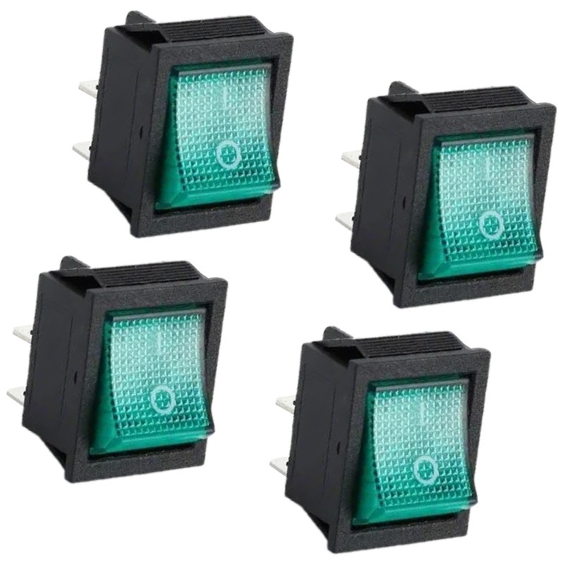 PCF * 4 Công tắc Rocker đa năng có đèn LED di động dành cho những người đam mê điện tử và chuyên nghiệp