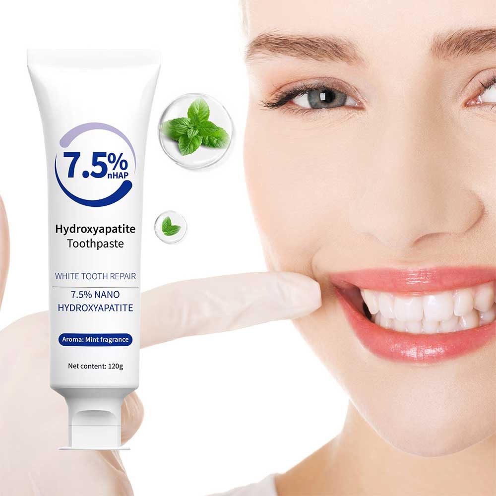7.5% Hydroxyapatite Toothpaste - Enamel Protection, Gentle Mint, Fresh Breath