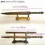 Giá đỡ trưng bày thanh kiếm bằng gỗ nguyên khối Katana Samurai Sword Tanto Knife Cosplay Sword Wand Storage Rack VN