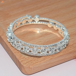 Vòng tay kim cương giả Ferroalloy Thiết kế cổ điển tuyệt vời Vòng tay tròn cho các sự kiện tiệc Hẹn hò hàng ngày