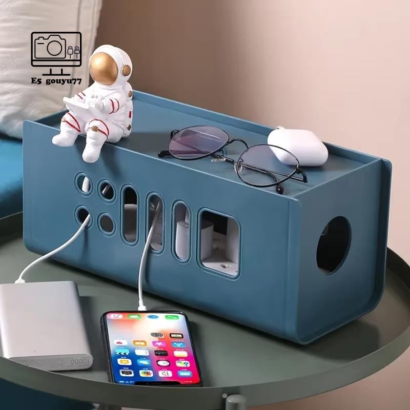 [gouyu77] Hộp sắp xếp cáp cho bàn làm việc - Ổ cắm điện, Giá đỡ dây nguồn, Quản lý bảng cắm trên máy tính để bàn