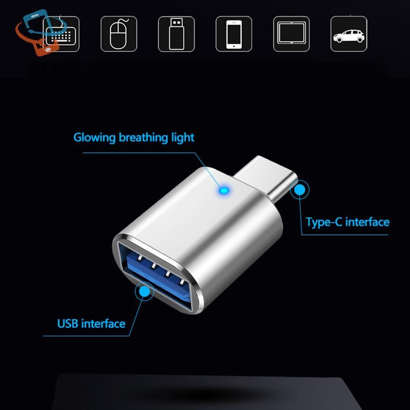 [DTA] Bộ chuyển đổi nhôm USB 3.0 sang Type C OTG sang USB C USB-A sang Micro USB Type-C Bộ chuyển đổi nữ cho Pro / Air và điện thoại thông minh VN