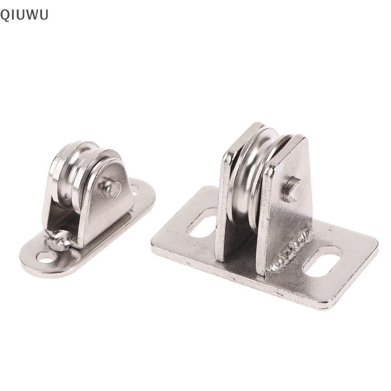Con lăn ròng rọc QIUWU Vòng bi song công Ròng rọc bánh xe rãnh có thể tháo rời im lặng để xử lý và di chuyển vật liệu.