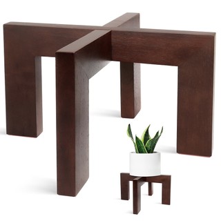 Đôn để chậu cây Cao 17cm x Rộng 25cm, gỗ tự nhiên, kệ để chậu hoa , Giá gỗ chân dẹp
