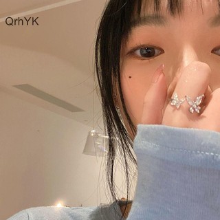 Nhà Máy Thời Trang Hàn Quốc Sang Trọng Lấp Lánh Hợp Kim Nhẫn Nữ Trang Sức Thời Trang Cá Tính Niche Có Thể Điều Chỉnh Mở Tiệc Cưới Trang Sức QrhYK