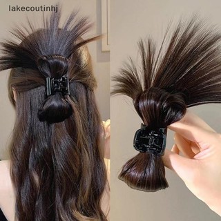Lu Nửa Buộc Tóc Móng Vuốt Shuttlecock Tóc Giả Bắt Kẹp Lười Thịt Viên Nữ Cao Đuôi Ngựa Phụ Kiện Tóc tinhj