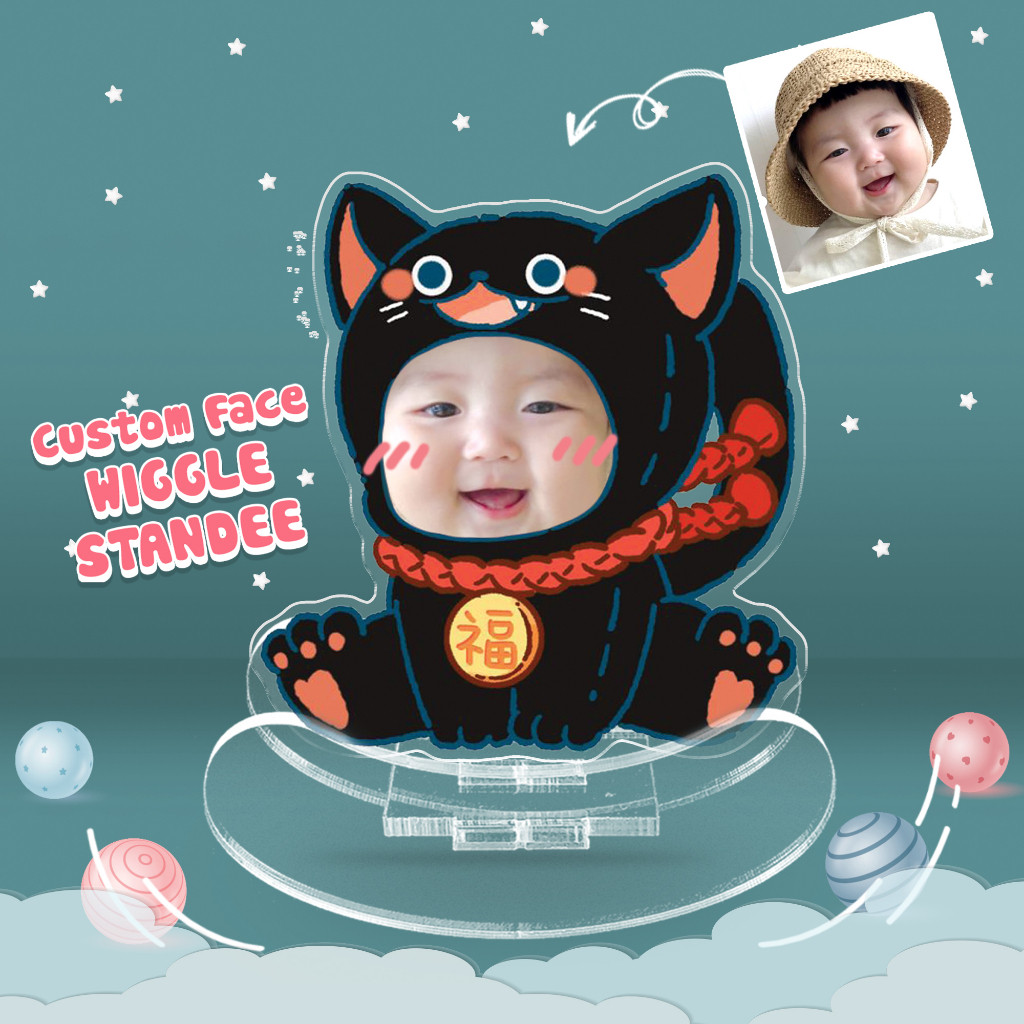 Standee lắc lư ghép mặt cho bé in theo yêu cầu linh thú chibi đáng yêu- SanGo