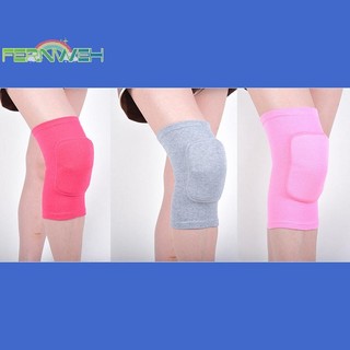 [Fernweh] Miếng đệm đầu gối nén thể thao Bảo vệ đầu gối đàn hồi Miếng bọt biển dày Hỗ trợ nẹp đầu gối để tập luyện khiêu vũ Yoga [MỚI]