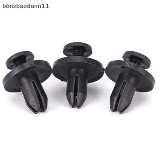 [BBNZDD] 50 chiếc 6 mm Auto Car Bumper Retainer Push Black Plastic Clips Fasteners BVAH