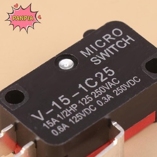 Pnpia 10 Chiếc Micro V-15-1C25 Silver Point V-15-1C25 Lò Vi Sóng Đồng Tiếp Xúc Xúc Xúc Phạm Vi Microswitch Boutique