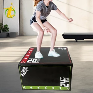 Hộp nhảy khí quyển mềm 3 trong 1 Hộp Plyo Hộp đa năng chống trượt