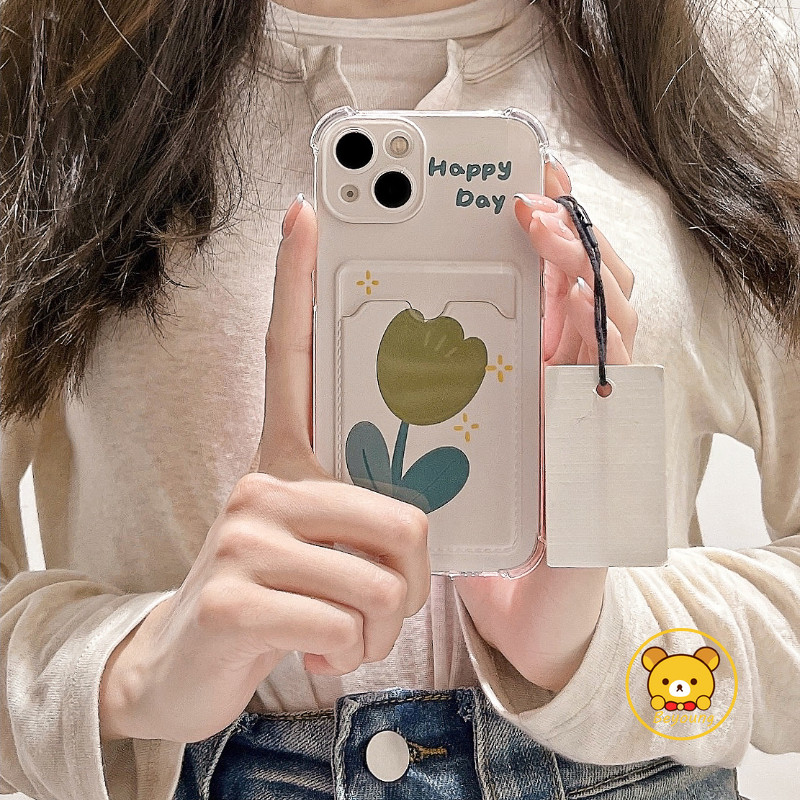 Vỏ Ví Hoa Tươi Cho Redmi Note 14 13 12 11 Pro Plus 11S 10 Pro Max 10S 8T 8 Pro 5G 4G Vỏ Điện Thoại Hoạt Hình Dễ Thương Đựng Thẻ Hoa Mềm